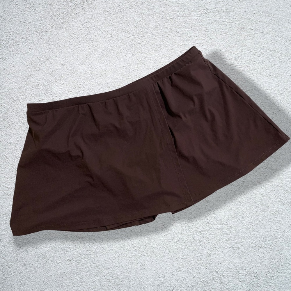 PROFILE by Gotex Women’s Brown Swim Skirt Bottoms Size 14